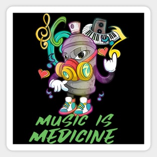 Music Graffiti cartoon Magnet